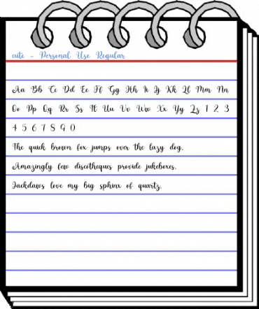 cute - Personal Use Regular Font