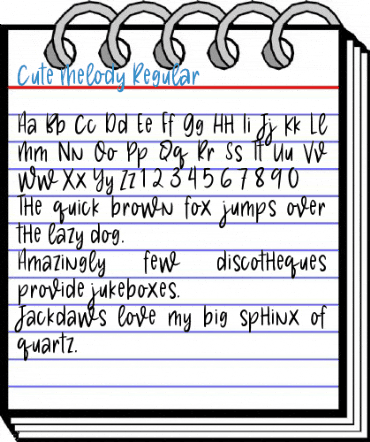 Cute Melody Regular Font