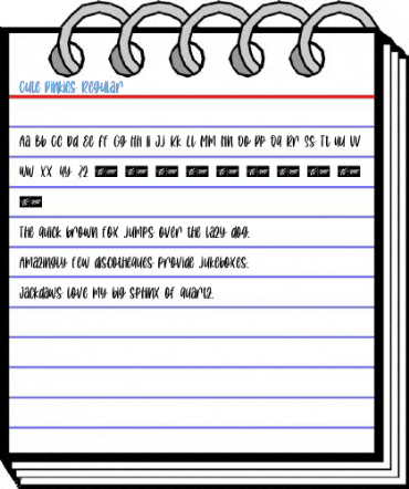 Cute Pinkies Regular Font