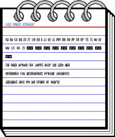 Cute Pinkies Regular Font