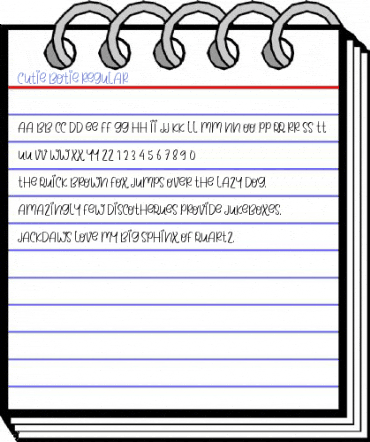 CUTIE BOTIE Regular Font