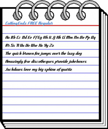 CuttingEnds FREE Regular Font