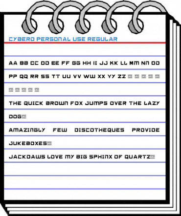 cybero Personal Use Regular Font
