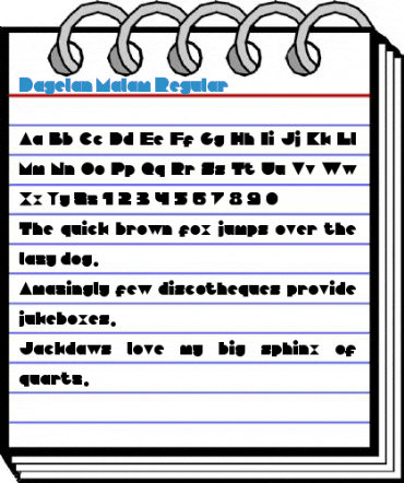 Dagelan Malam Regular Font