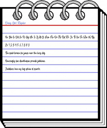 Daisy Girl Regular Font