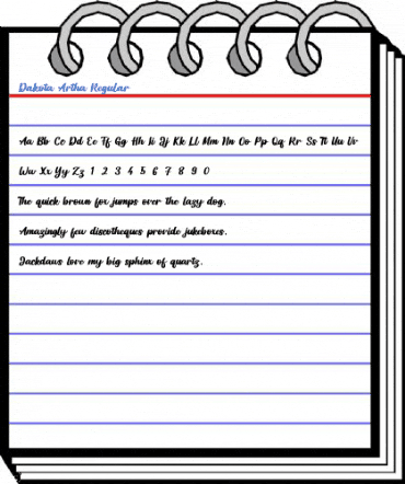 Dakota Artha Regular Font