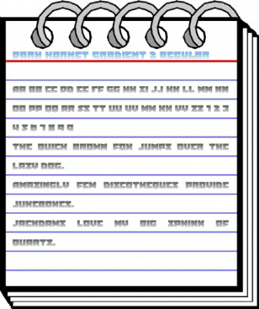 Dark Hornet Gradient 2 Regular Font
