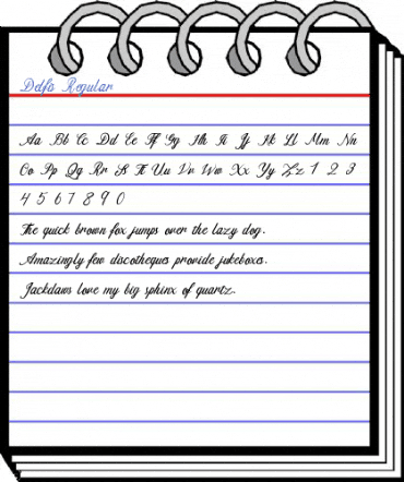 Delfis Regular Font