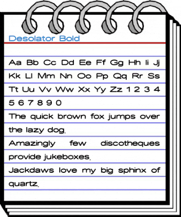 Desolator Bold Font