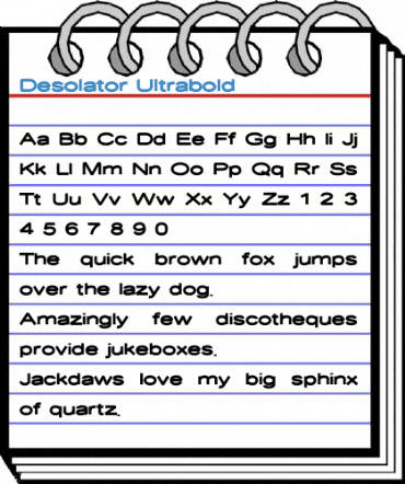 Desolator Ultrabold Font