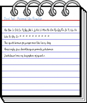 Devil Tail - Personal Use Regular Font