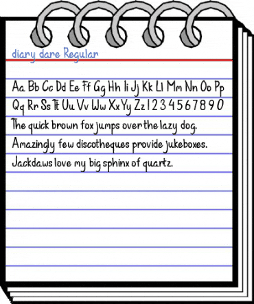 diary dare Regular Font