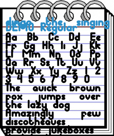 dingo the singing dog DEMO Regular Font