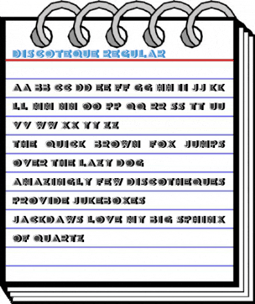 Discoteque Regular Font