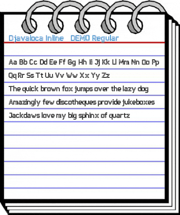 Djavaloca-Inline - DEMO Regular Font