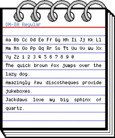 DM-80 Regular Font