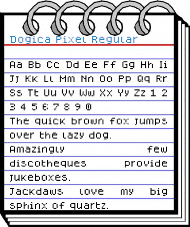 Dogica Pixel Regular Font