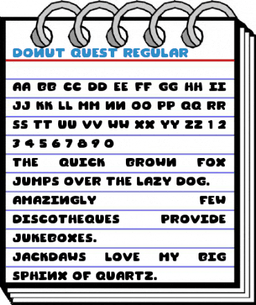 Donut Quest Regular Font