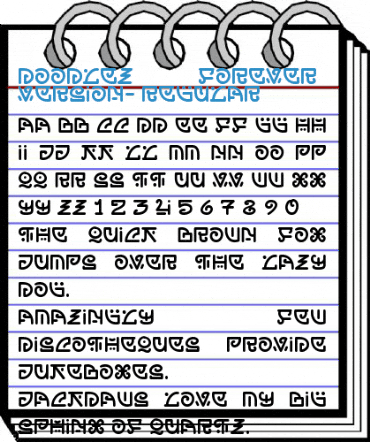 doodlez forever -demo version- Regular Font