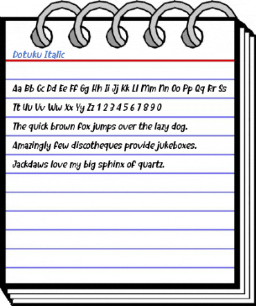 Dotuku Italic Font