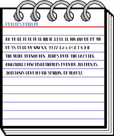 D'Rulers Regular Font