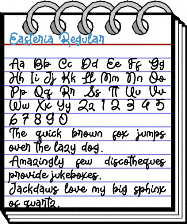 Easteria Regular Font