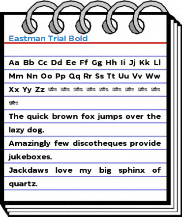 Eastman Trial Bold Font