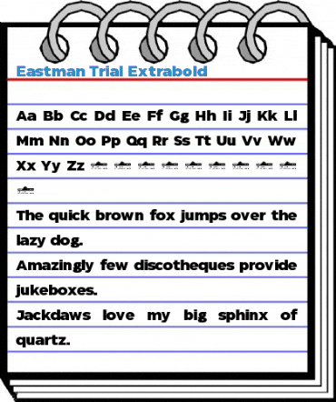 Eastman Trial Extrabold Font
