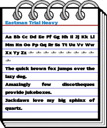 Eastman Trial Heavy Font