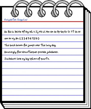 EasyNotes Regular Font