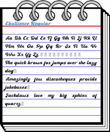 Ebullience Regular Font