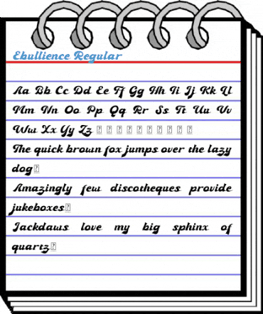 Ebullience Regular Font