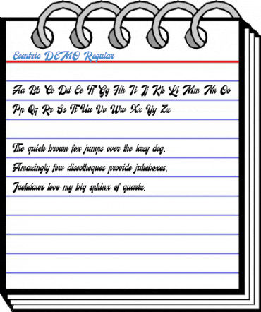 Ecentric DEMO Regular Font