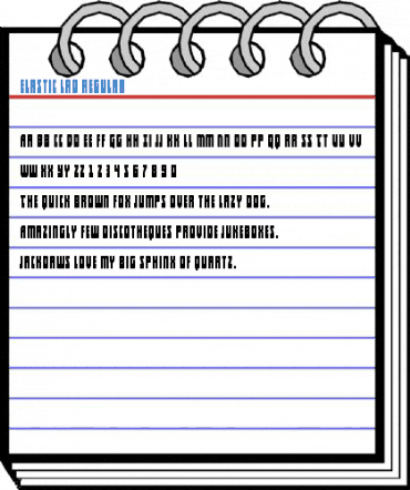Elastic Lad Regular Font
