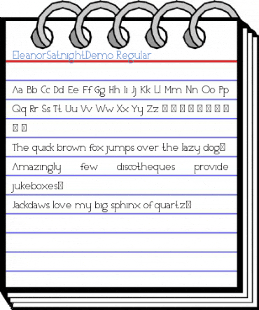 EleanorSatnightDemo Regular Font