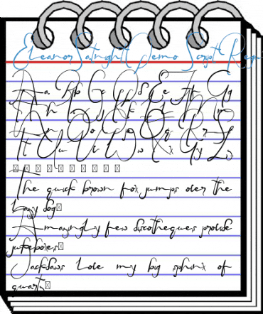 EleanorSatnightDemo Script Regular Font