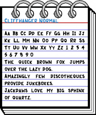 Cliffhanger Normal Font