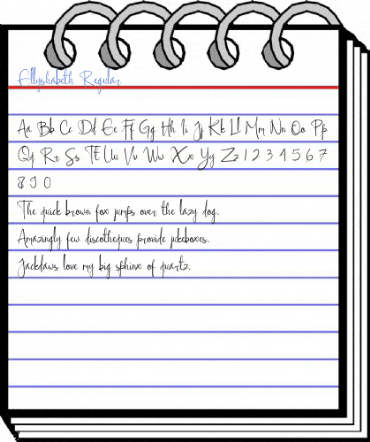 Ellyshabeth Regular Font