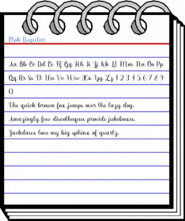 Elok Regular Font