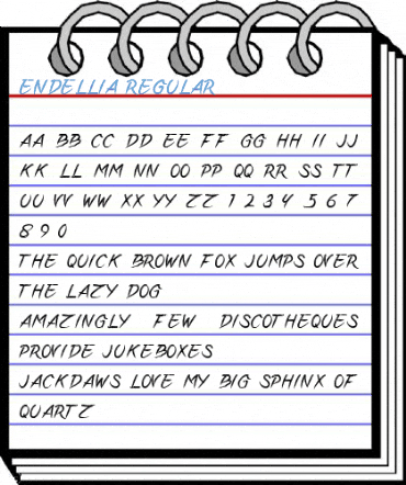 ENDELLIA Regular Font