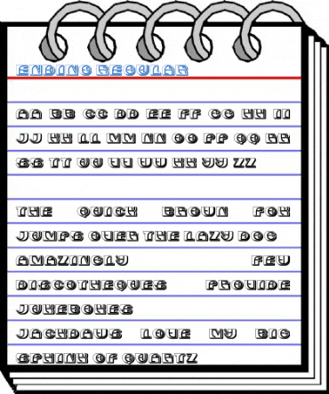 Ending Regular Font