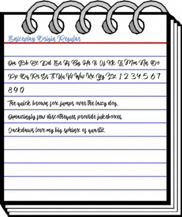Eniceplay Origin Regular Font