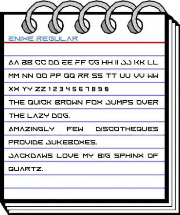 Enixe Regular Font