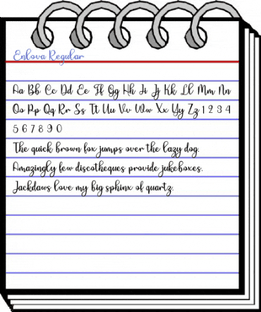 Enlova Regular Font