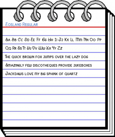 Eosland Regular Font
