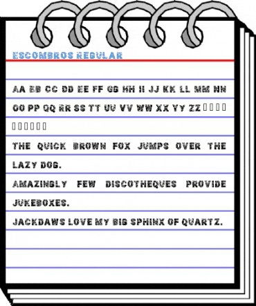 Escombros Regular Font