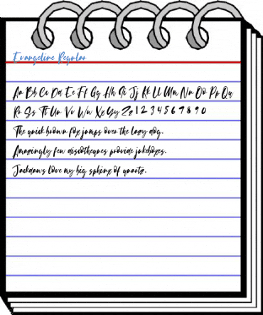 Evangeline Regular Font