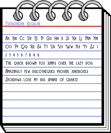 Eversthedin Regular Font