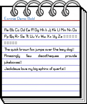 Exninja Demo Bold Font
