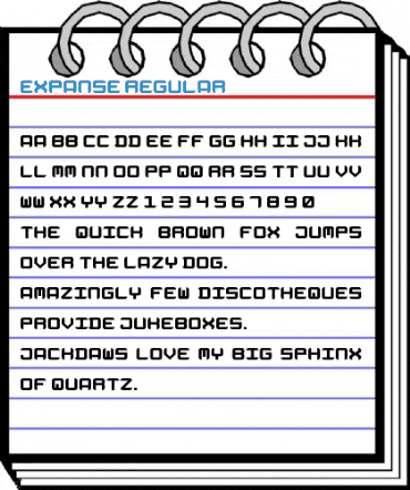 Expanse Regular Font
